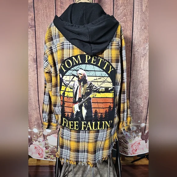 TOM PETTY OOAK FRINGED SHACKET SM-LG - Picture 2 of 9